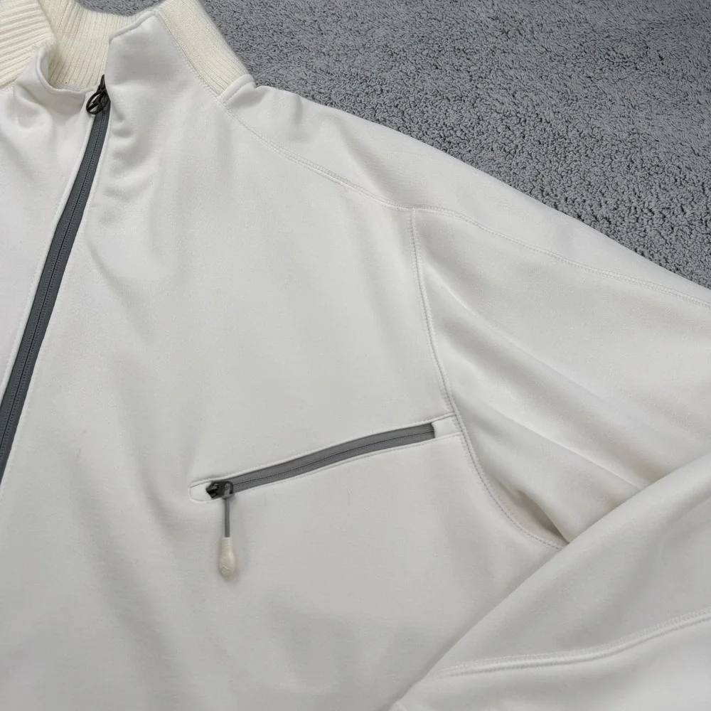 Air Jordan Track Jacket Mens 3XL White Full Zip Pocket Baggy Jumpman Retro Y2K